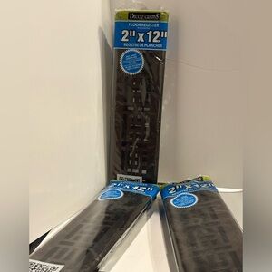 3 Steel plated Rubbed Bronze Floor Registers